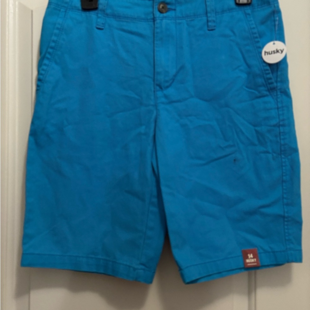 Arizona Jean Company Bright Blue Kids Shorts - Picture 2 of 6